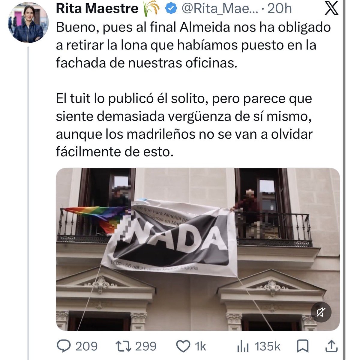 mejoreszasca's tweet photo. ZASCA!!!!!!!! de @lfediaz a @Rita_Maestre . Vía @Richi96400772 https://t.co/HJq7tb7Hw7