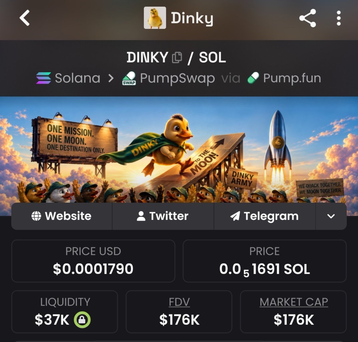 AApengu's tweet photo. Day 2 of posting $Dinky till we hit a new ATH https://t.co/0kmIdOhU2l