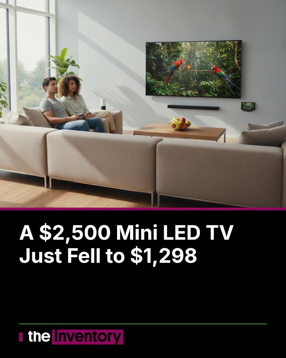 KinjaDeals's tweet photo. A $2,500 Mini LED TV Just Fell to $1,298

TCL's 65-inch QM8L is down 48%, bringing SQD-Mini LED brightness, a 144Hz panel and 5.1ms input lag into mid-tier price territory. CNET gave it an 8.8 and an Editors' Choice nod, but th

https://t.co/soNcSlo3kD

#TCLQM8L #MiniLED #TVDeals https://t.co/nGHtooBhhX
