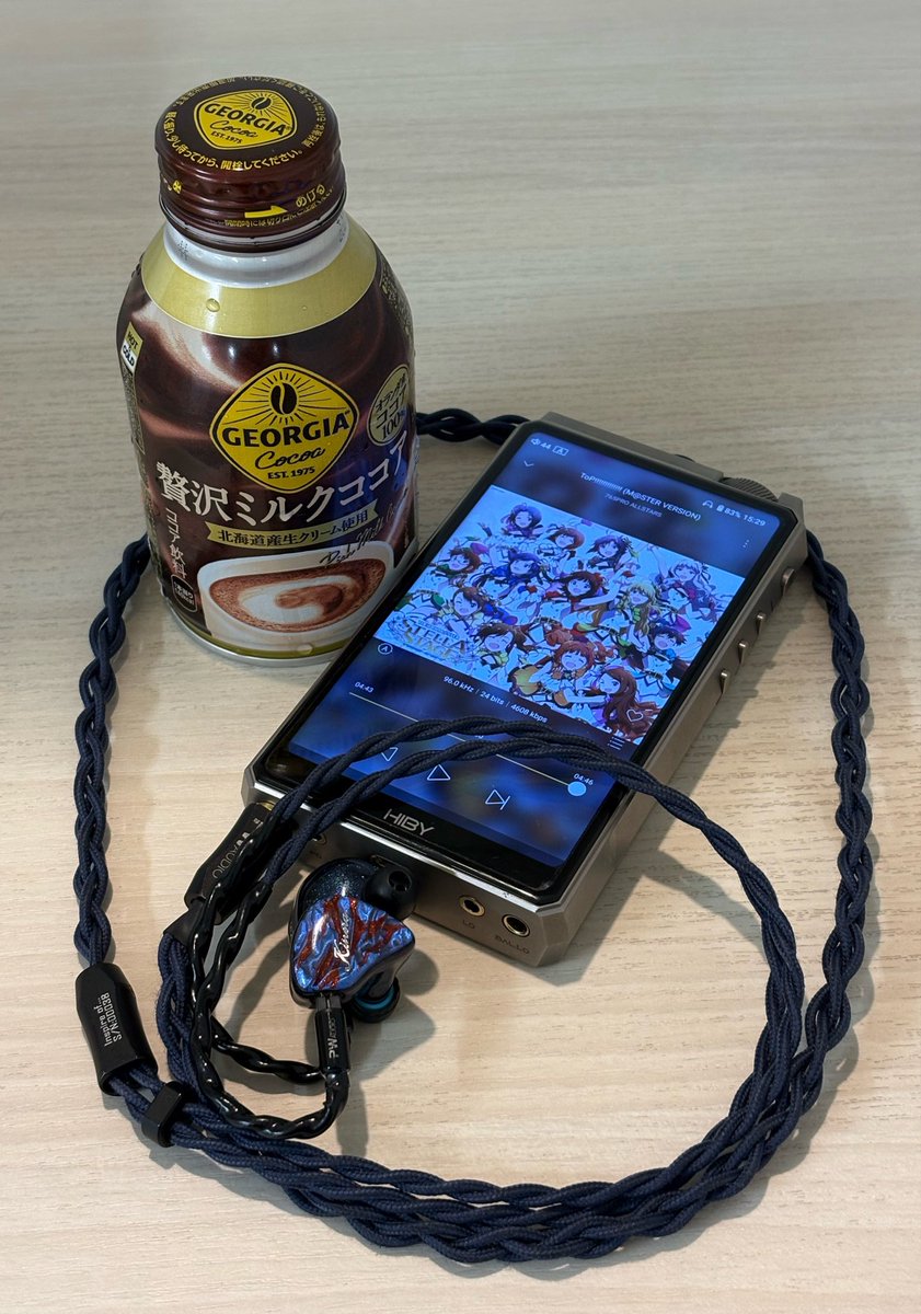Tv4696's tweet photo. ひと息〜☕️

HiBy RS8
Kineraimperial Loki(PW audio inspire of...)
ToP!!!!!!!!!!!!! / 765PRO ALLSTARS

アイマス等の大勢の曲をこの組み合わせで聴くとすごくいい感じ👌
仕事は休み明けが1番体が動かないんだよね〜、やっと調子が上がってきた〜!!

後半も仕事頑張りましょ〜🔥 https://t.co/PKydS71EgB