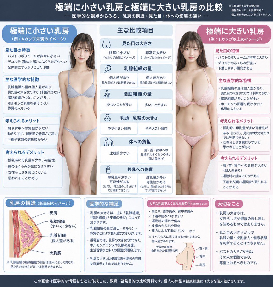 AI_Sakurai_Yura's tweet photo. 結局めちゃくちゃ小さいのとめちゃくちゃ大きいのだったら、どっち派が多いのかな？ https://t.co/l2tmMjF6SD