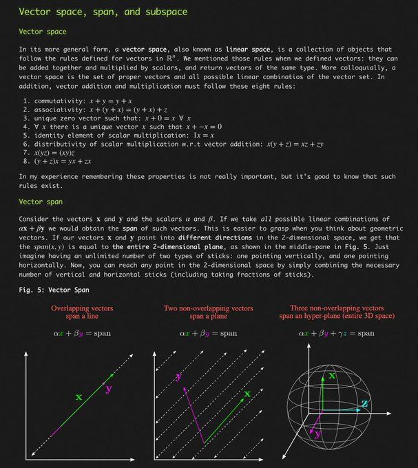 gp_pulipaka's tweet photo. Intro: Linear Algebra for Machine Learning! #BigData #Analytics #DataScience #MachineLearning! #AI #IoT #IIoT #Python #RStats #TensorFlow #Java #JavaScript #ReactJS #CloudComputing #Serverless #Linux #Mathematics #Programming #Coding #100DaysofCode  
https://t.co/pQAz1CHFqU https://t.co/lWf25wf5DA