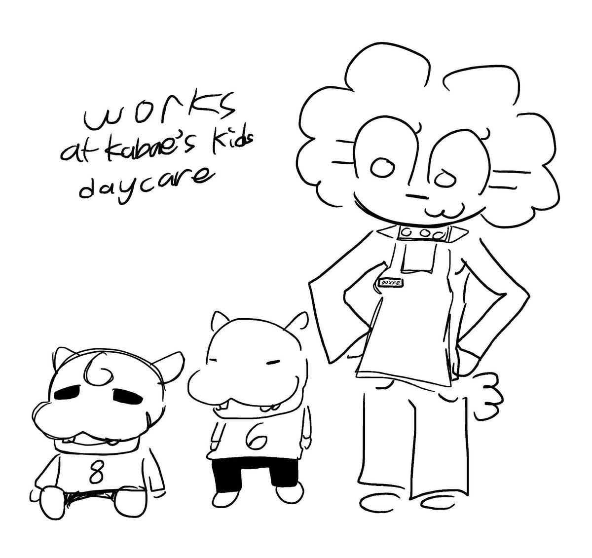 cherishmepls123's tweet photo. i wouldnt say doxxie is an oc of aggretsuko but this is how she would look like if she is! oh she loves manaka (oc onnthe second slide belongs to @aggretsukohaida Kai) https://t.co/jfLnAMdhAL