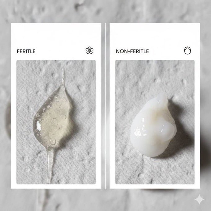 iamissie_'s tweet photo. Fertility isn’t just about periods. Your cervical mucus shifts from creamy to clear and stretchy around ovulation. Knowing the signs helps you work with your body, not against it. https://t.co/EyBAg44T0v