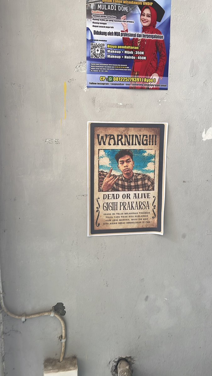 lisaaaahay's tweet photo. kasus kekerasan seksual di fkm undip. nyebar poster kaya gini sbg pelawanan tapi knp gw yang di cari? kenapa ngga ada penyelesaan dr tendiknya? malah redup gt aja? dan pelaku ketrima di stan wkwk SUPPORT WANITA MELAWAN!!! https://t.co/NgTfVJ8n5a