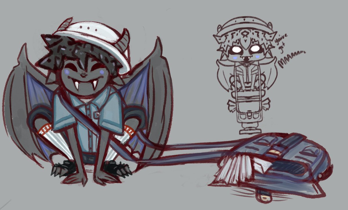 LEPerrored's tweet photo. ...and because it's an excuse to post this silly thing hidden away, he's also a mailman 💌🦇 https://t.co/0HMMwYsnlD