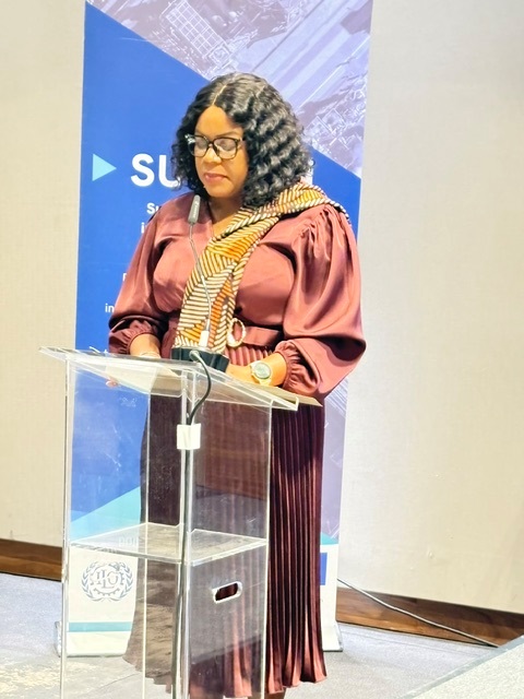 UNNamibia's tweet photo. More investment. More trade. More decent jobs. At an ILO roundtable under the EU-funded #SUSTAIN project, @hphororo underscored the need to strengthen links between investment, trade, skills development and local enterprise growth to expand opportunities for Namibians. https://t.co/ZJcK5lsuQw