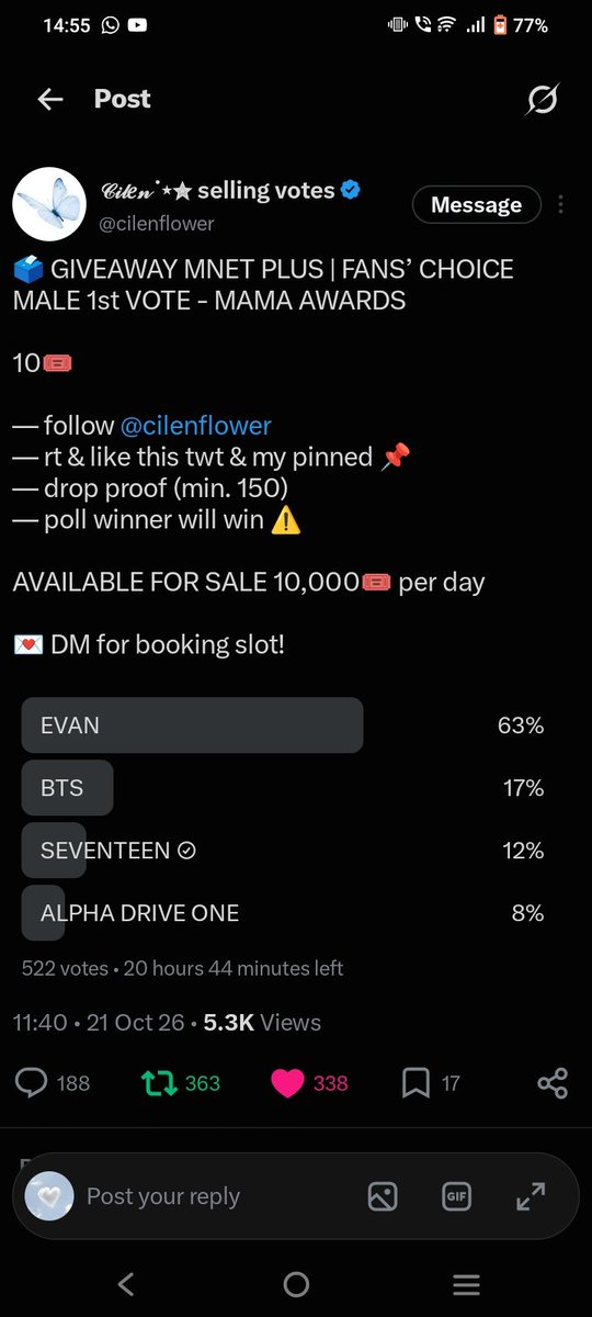 Ivy31q's tweet photo. @cilenflower For #SEVENTEEN https://t.co/jwgUKdIKFA