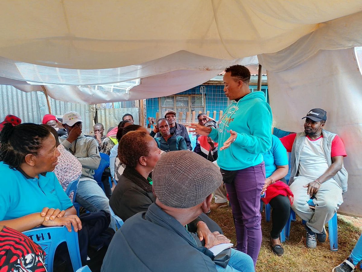 TISAKenya's tweet photo. Five days of community listening started with a simple act: sitting down and listening.

Early evidence from our Gender Action Learning System (GALS) shows deep shifts taking root. Tools like the Happy Family Tree and Visioning Journey are moving past theory to challenge everyday domestic power dynamics. In households where traditional expectations once dictated every chore, male champions are stepping up to cook, clean, handle childcare, and manage farm produce alongside their partners. Nearby, young people who once faced systemic risks like substance abuse have organized, forming cooperative SACCOs and registered CBOs to anchor their own economic futures.

Yet, the ground reality exposes sharp contradictions that require urgent focus.

Women traders work through the night, often until dawn, only to return home to take on another shift of unpaid domestic work, with little time to rest or recover. At the same time, trading centers face an unchecked expansion of alcohol outlets, 16 to 20 packed into a single small area, threatening local stability and safety.

Transformation requires addressing these structural pressures directly. Moving forward, community captains are scaling peer-to-peer mentoring, expanding networks for male allies, and setting up ongoing feedback loops with local administration to protect livelihoods. This happens when communities lead the analysis and drive their own solutions.