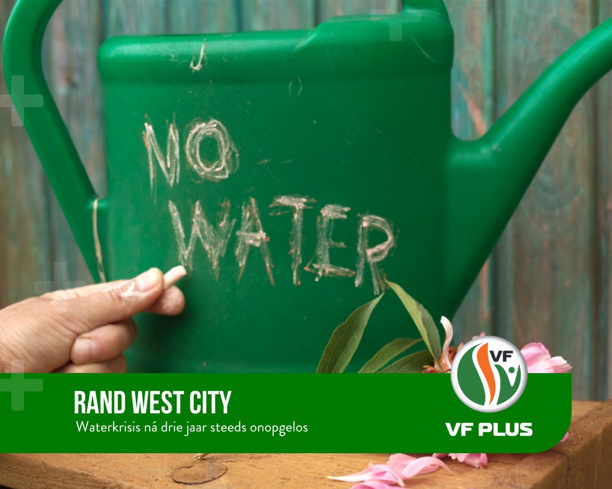 VFPlus's tweet photo. Die aanhoudende wateronderbrekings in Randfontein en omliggende gebiede kan nie so voortduur nie en die VF Plus het ’n skrywe hieroor gerig aan die uitvoerende burgemeester van Rand West City, mnr. William Matsheke.

Die party eis duidelike antwoorde oor waarom die krisis ná byna drie jaar steeds nie opgelos is nie.

_______________
Lees die volledige verklaring hier: | Read the full statement here:  
https://t.co/95rCxRkg0s
