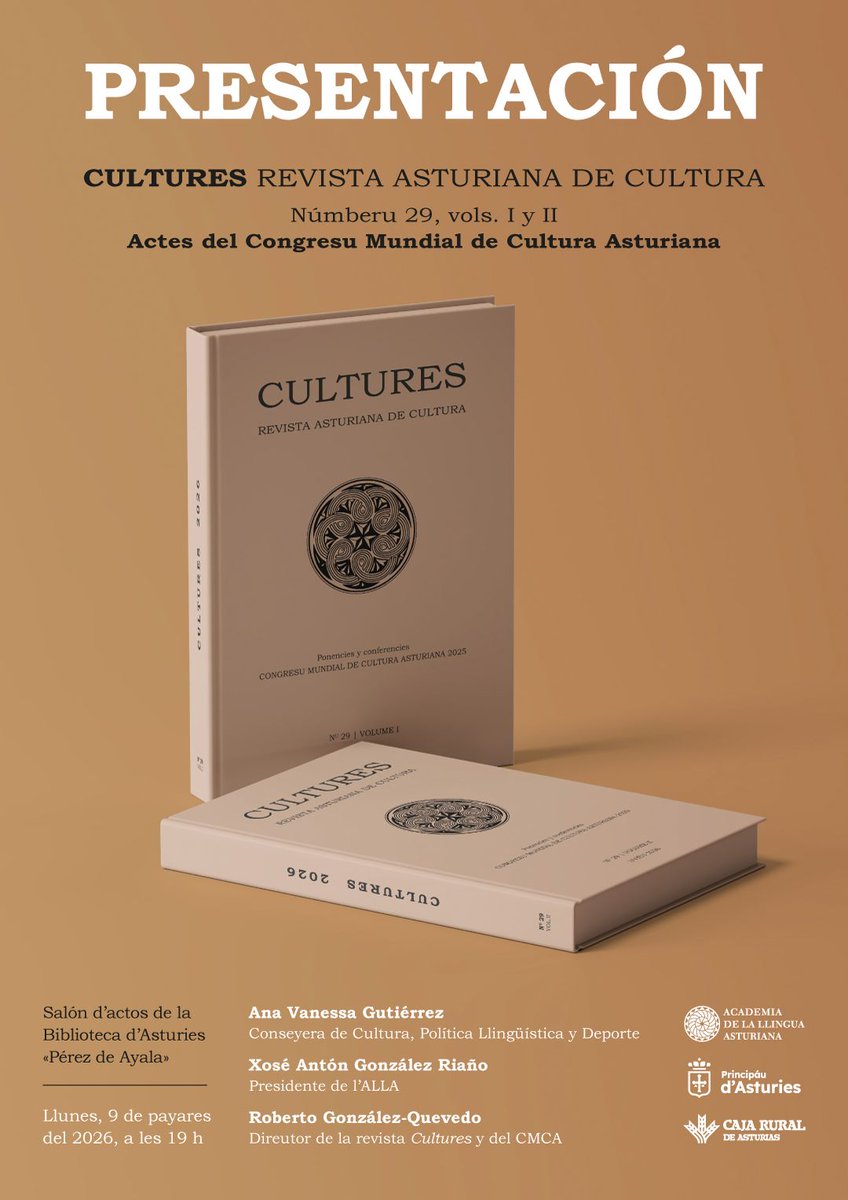 7Dies_Asturies's tweet photo. Preséntase'l númberu 29 de la revista «Cultures»

https://t.co/3tinfChHgJ https://t.co/xMAT3Ra6sk