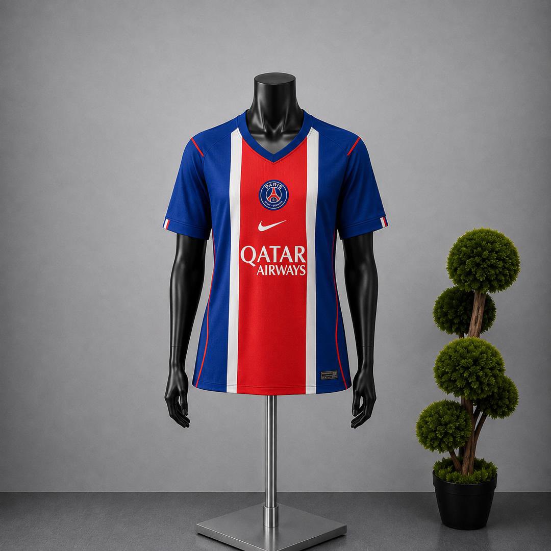 Updated_CEO's tweet photo. Paris saint Germain official jerseys 2026/2027 football season.

Player grade N25,000

Female grade N20,000

Available in different sizes 

Location: Lagos Nigeria, delivery nationwide.
WhatsApp 08130418469 https://t.co/obax8itEiZ
