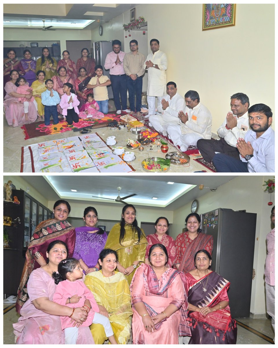 sanjievagarrwal's tweet photo. विजयदशमी के पावन अवसर पर समस्त पारिवारिक जनों के साथ विधि-विधानपूर्वक पूजा-अर्चना कर प्रभु श्रीराम का आशीर्वाद प्राप्त किया। सभी के सुख, समृद्धि, उत्तम स्वास्थ्य एवं देश-प्रदेश की उन्नति व जनकल्याण की कामना की। 🙏
.
.
.
#SanjievAgarwal #BJPUP #Bareilly https://t.co/Nk3Q2zys8z