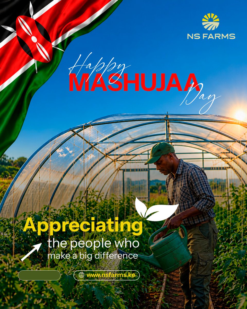 ns93315's tweet photo. This Mashujaa Day, NS Farms honours the heroes who shaped Kenya and the everyday heroes who cultivate our land, nourish our communities and strengthen our agricultural future. We celebrate our farmers and the resilience that grows a stronger nation.
#MashujaaDay #NSFarms https://t.co/o8H14kBOno