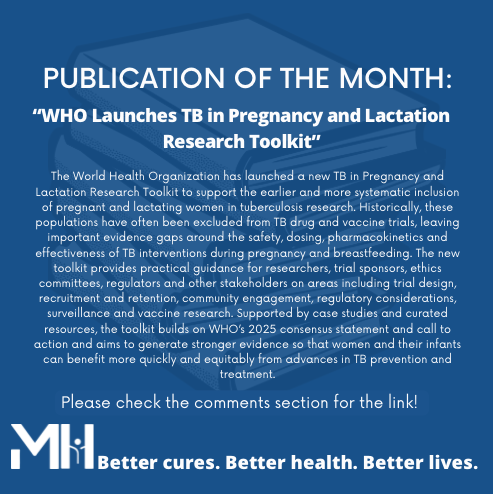MuellerHealth's tweet photo. Once a month, we like to share an insightful publication about #tuberculosis! Click the link to learn more: https://t.co/eGwc296reW

#StopTB #EndTB #YesWeCanEndTB #InvestToEndTB #infectiousdiseases #publichealth #globalhealth https://t.co/K59QLNIsmD