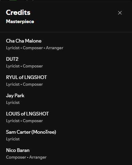 ShottiesST's tweet photo. 🎼 [#LNGSHOT_info]

as usual, our 4shoboiz are involved in creating their own masterpiece! 🥹🔥

OHYUL — Composer
RYUL — Lyricist & Composer
WOOJIN — Composer
LOUIS — Lyricist & Composer

alongside Jay Park, Cha Cha Malone, Sam Carter, DUT2, Nico Baran, G06Beatz, Theevoni & Kwon! 

#롱샷_너라는_명작
#LNGSHOT_MASTERPIECE