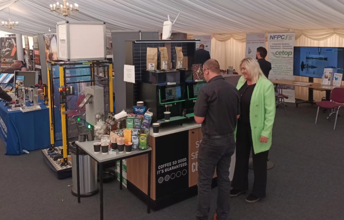 RefreshmentSys's tweet photo. We're at the NFPC Exhibition today, helping to keep exhibitors and visitors refreshed with our SmartQube Coffee Machines.

Michelle, Laura and Rob are on hand showcasing our innovative coffee solutions, serving quality hot drinks and chatting to visitors about how RSL can make workplace refreshments smarter, simpler and more convenient.

It's fantastic to be supporting the event and keeping everyone fuelled throughout the day!

If you're attending, come and say hello, meet the team and enjoy a coffee on us! ☕

#RefreshmentSystems #RSL #SmartQube #NFPC #CoffeeSolutions #SmartVending #Exhibition