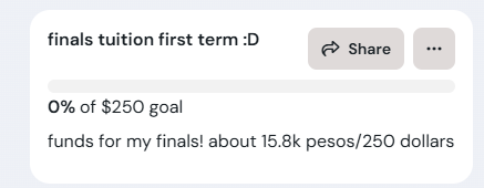 moonfloat_'s tweet photo. #kofi i set a new goal on kofi... if it's not fulfilled by november i'll be updating it for the next term instead

i'd really like to be able to take a week off 🥹 https://t.co/pjAi12qOjV