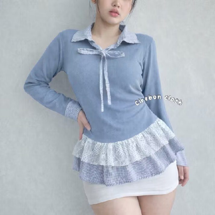 nayzzip's tweet photo. who’s looking for a layered blouse for everyday wear?

nemu atasan manis ala korean style, bagian ruffle bawahnya bikin look kelihatan gemes bangettt ♥︎ https://t.co/tFQ5H9tOo1