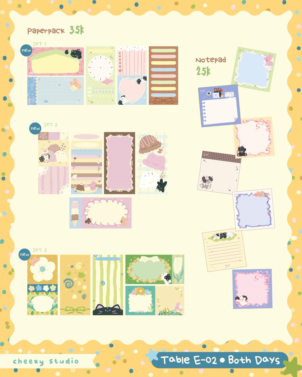 cheexystudio's tweet photo. ⋆✮⋆˚࿔ CHEEXY STUDIO #cf23catalogue ˙⋆✮⋆˚࿔
 💕+🔁 appreciated!

🍎Table E02, (both days) 
🍑PO Period: 21-27 Oct
🔗https://t.co/2JW3VpykQa
(1/4)

🏷️original
#cf23 #comifuro23 #comifuro https://t.co/RGjOKE0wLb