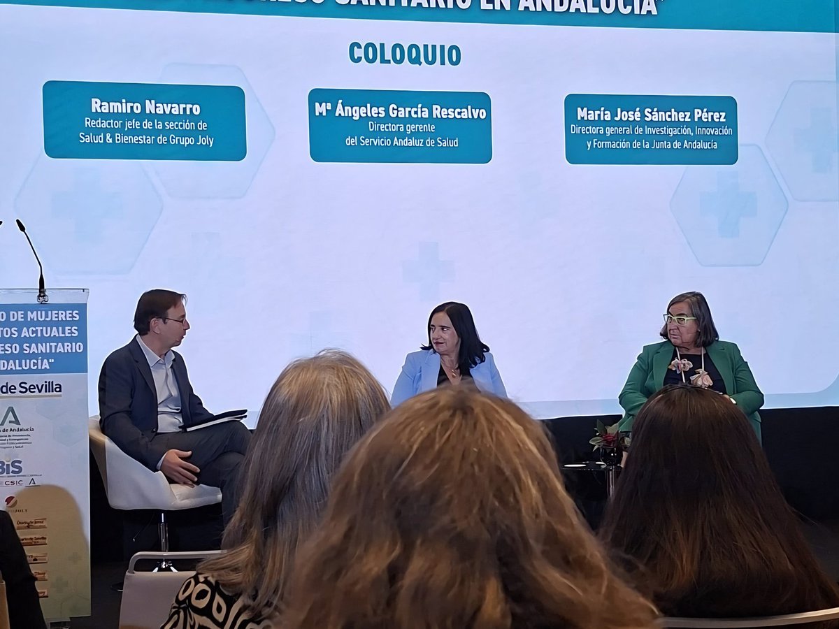 _ibima's tweet photo. El #LiderazgoFemenino en la #Ciencia transforma vidas. 💡🧬

Lina Mayorga (#IBIMA y @HRegionalMalaga) participó en Sevilla en la jornada sobre liderazgo de mujeres en el progreso sanitario en Andalucía.

¡Gracias a @grupojoly, @diariosevilla, @saludand y @FProgresoysalud! 👏 https://t.co/0vvaycPAtN