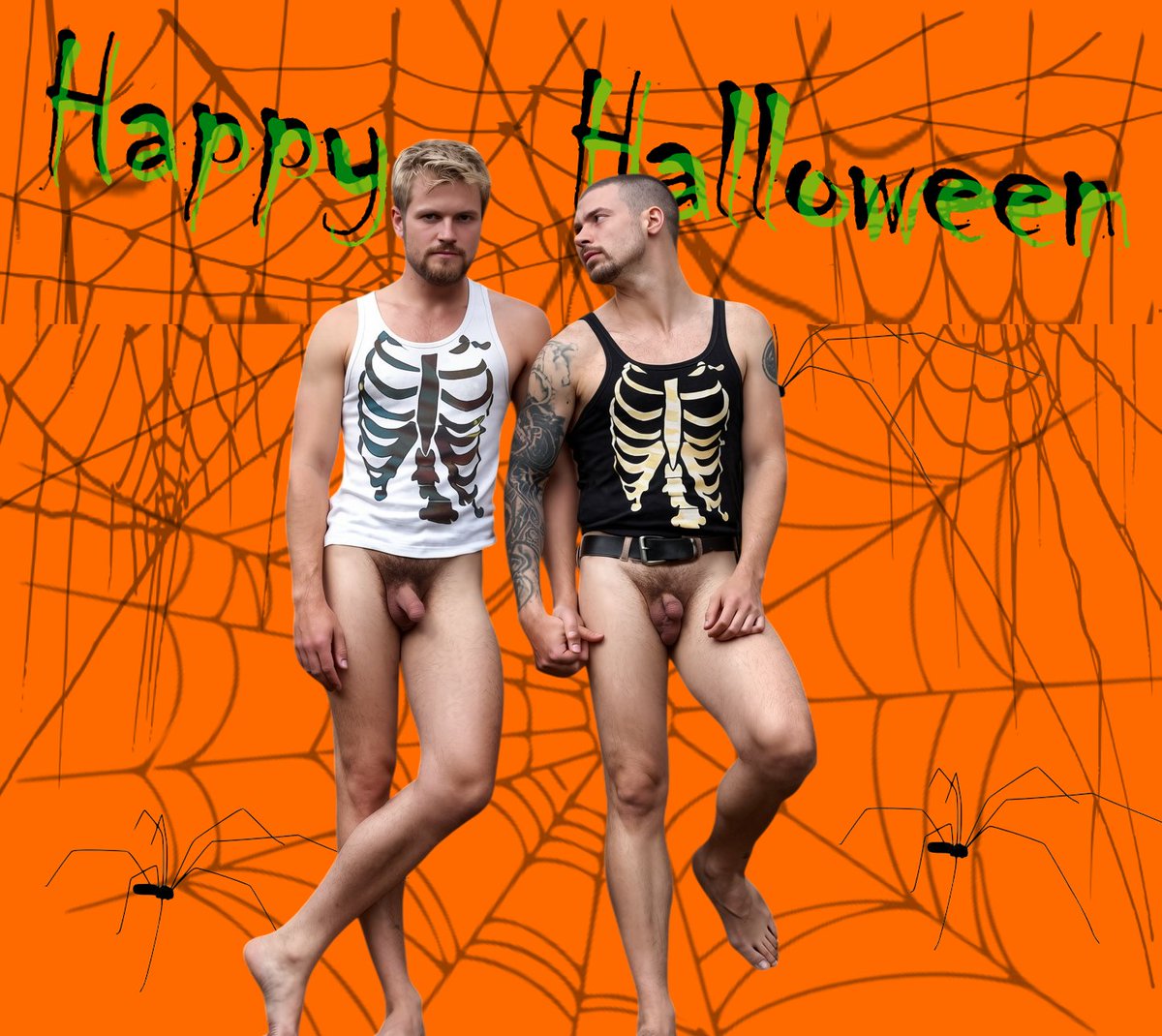 ps94guy's tweet photo. Happy Halloween #vintagenude #halloweennaked #gayhalloween https://t.co/DlnziCxvJa