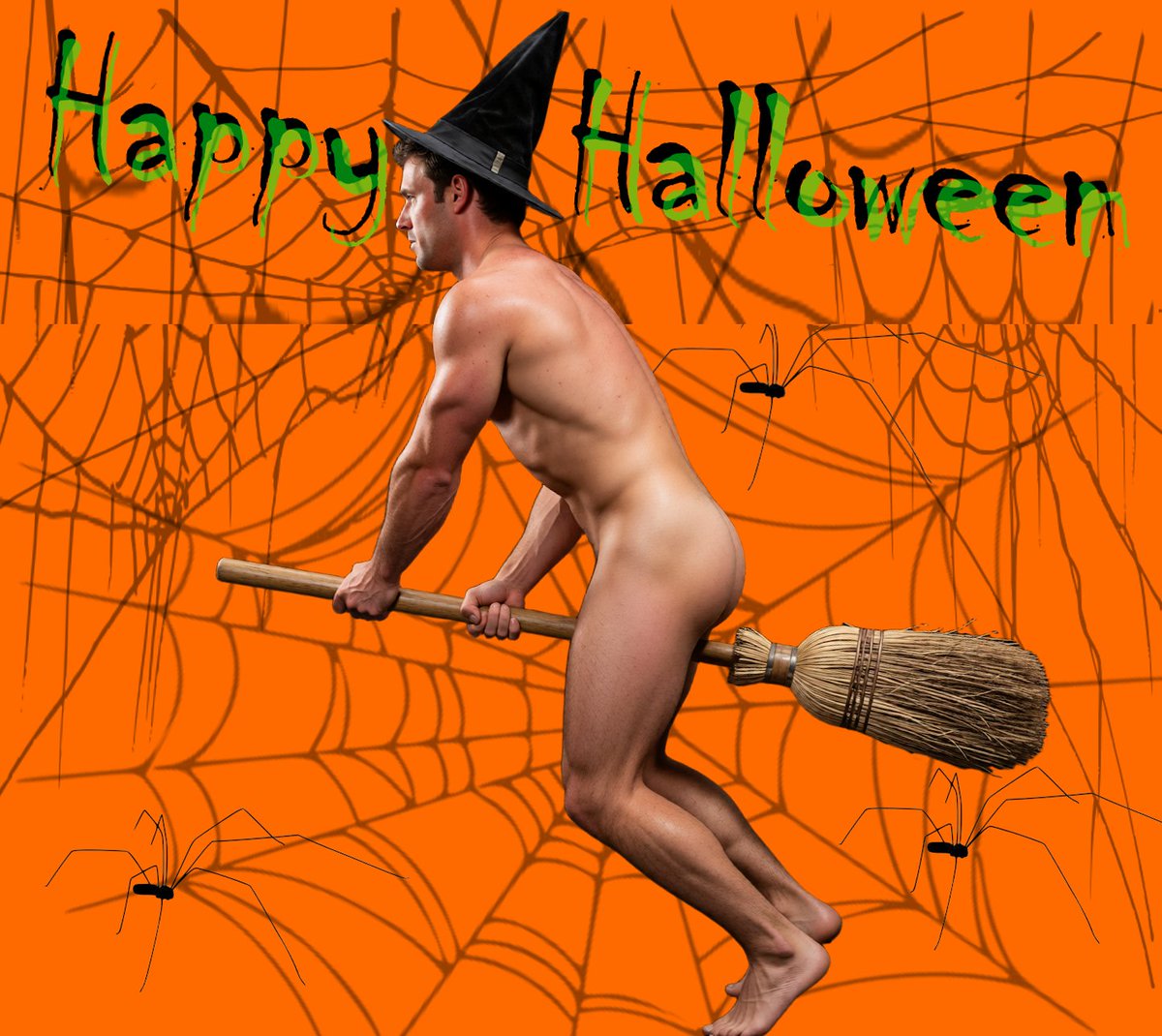 ps94guy's tweet photo. Happy Halloween #vintagenude #halloweennaked #gayhalloween https://t.co/gVSuLxf0Wo