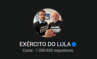 mineralcritico's tweet photo. SETE MILHÕES DE SOLDADOS DO EXÉRCITO DO LULA!
História sendo feita! Parabéns a todas e todos!
@AndreJanonesMG @LulaOficial 

#7MilhoesDeSoldadosDoLula https://t.co/s2sHQgGGah