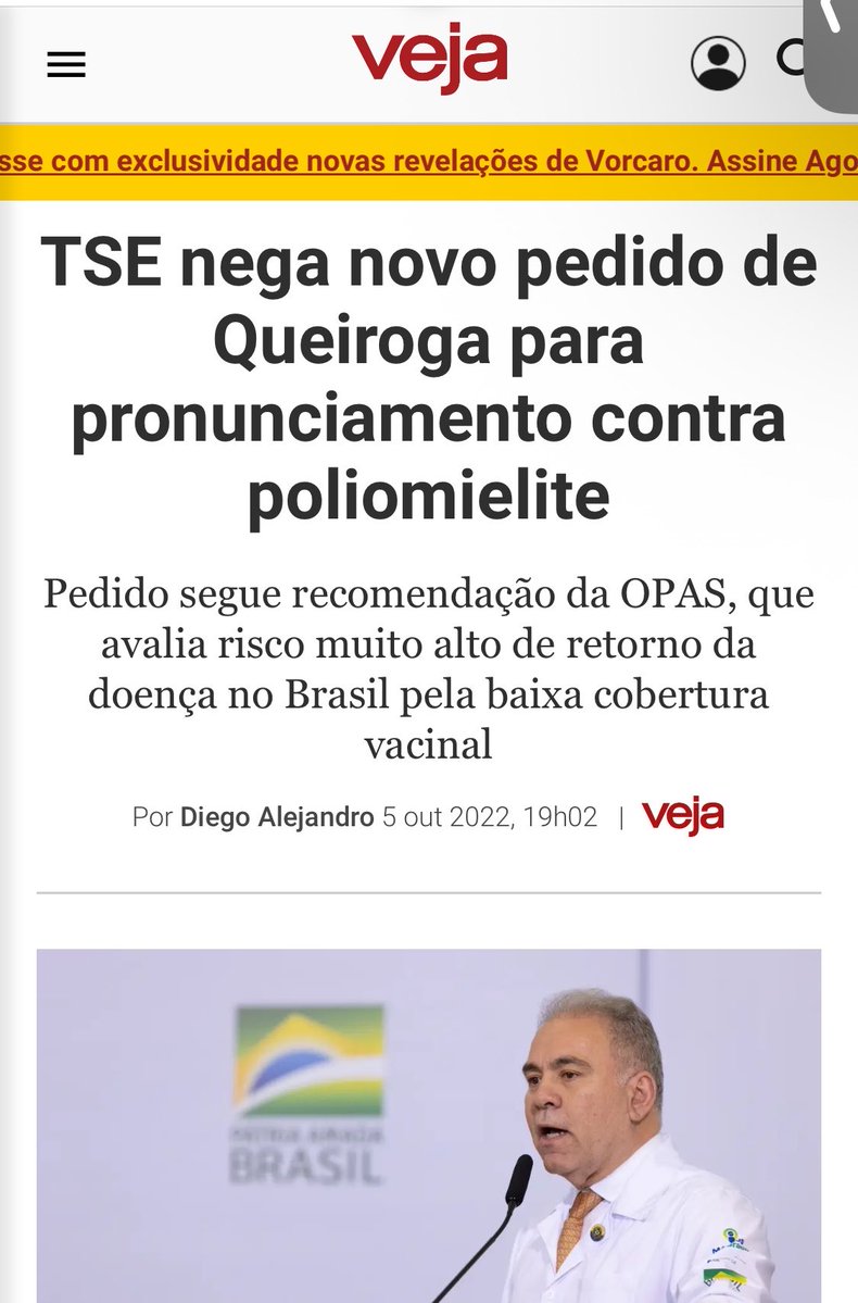 ericksalzerr's tweet photo. EM 2022, Alexandre de Moraes não permitiu que o ministro da Saúde fizesse um pronunciamento em campanha pela vacinação. Negaram até o pedido da OPAS.

Hoje, Lula faz live onde quer, a AGU levanta hashtag e o governo faz disparos em massa, sem pudor nem medo!

TODA A CORRUPÇÃO E PODRIDÃO DO PAÍS É REPRESENTADA PELA COR VERMELHA. E O NÚMERO VOCÊ SABE!

Se você é contra isso, se não aguenta mais um governo que usa a estrutura pública em benefício próprio, MUDA! VOTA 22 e cobre a mudança!