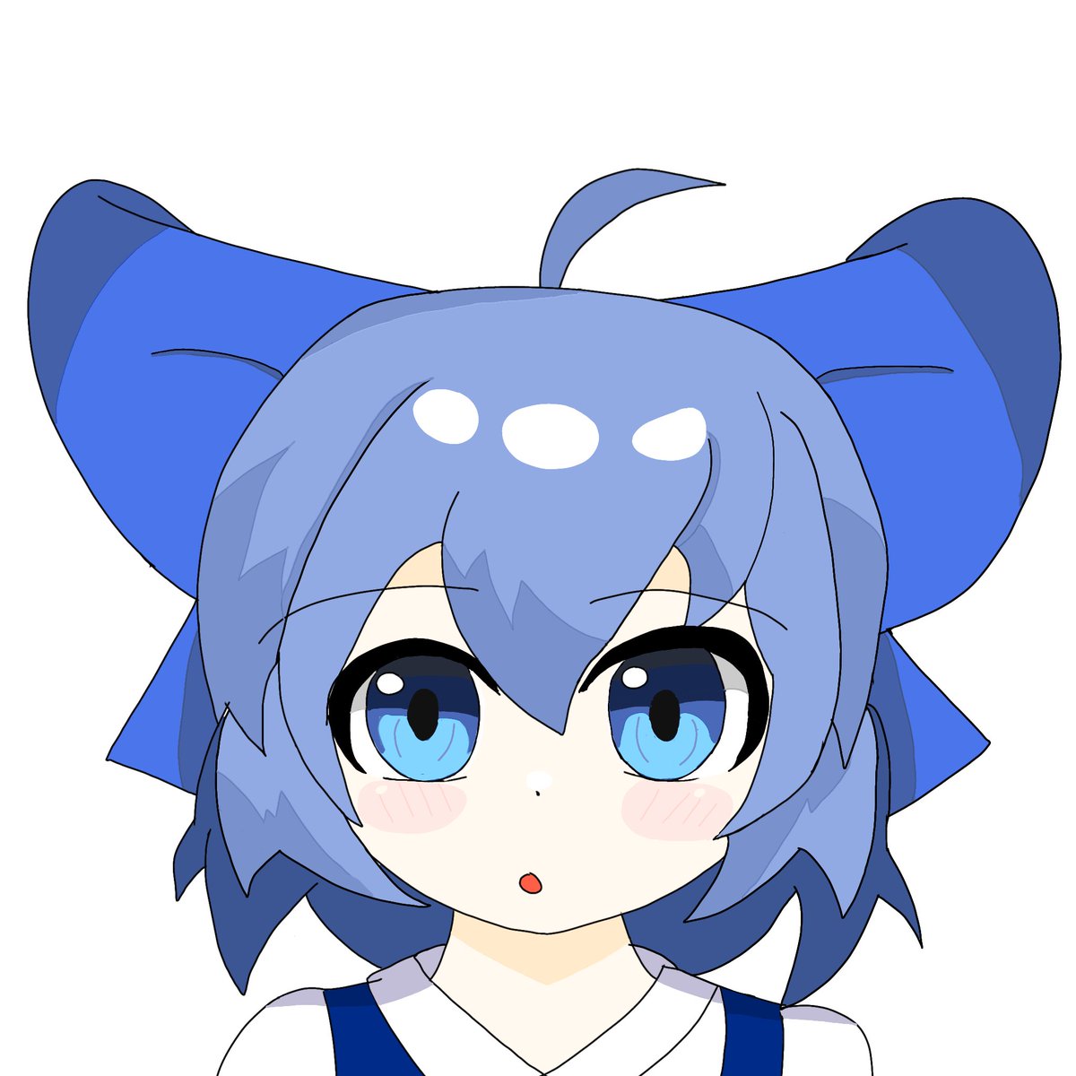 boifure9's tweet photo. #成長記録
左は2月14日に描いたチルノちゃん、右は10月21日に描いたチルノちゃん。多少は上手くなったかな？ https://t.co/GRQkoMwj8B