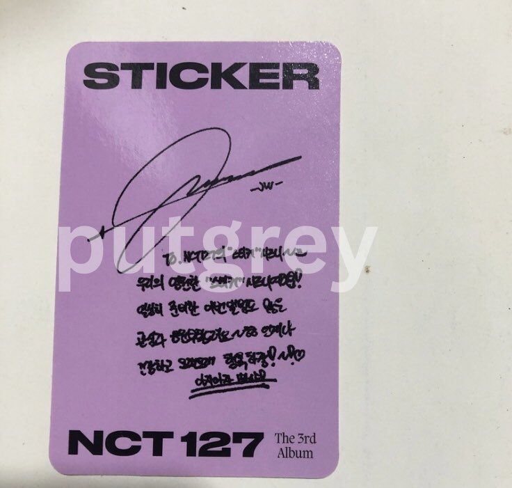 putgrey's tweet photo. wtb wts pc jungwoo teropong sticker
nct nct127

📍idn jatim
#nct #nct127 https://t.co/ytVeS6g1xD