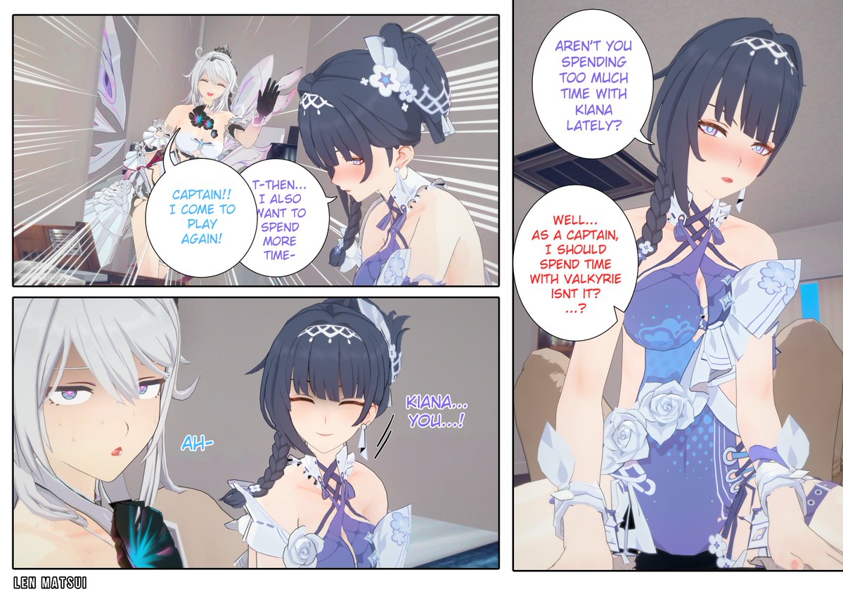 Len_Matsui's tweet photo. Mei Wants To Spend More Time Together 

#HonkaiImpact3rd #Kiana #Mei https://t.co/7cYnf3870R