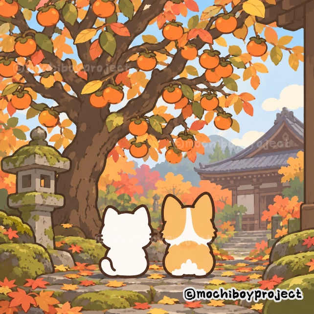 mochiboyproject's tweet photo. 秋色の庭園はとても静か🍂
こういう時間も大切にするよ🍁🍊✨
#mochiboyproject #ibispaint #ゆるいイラスト
#柿 https://t.co/h4leCSTtep