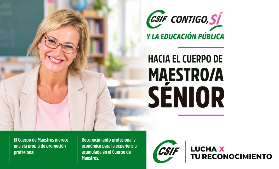 csifeducacion's tweet photo. 📢 Solicitamos a @educaciongob la creación del Cuerpo de Maestros Sénior y el desarrollo de la carrera profesional docente sin cambiar de puesto
📈 Promoción tras 6 años de servicio💶 
🎓 Reconocer la experiencia docente es fortalecer la educación pública
https://t.co/CtMHahQhbi https://t.co/9qoZnQpDFo
