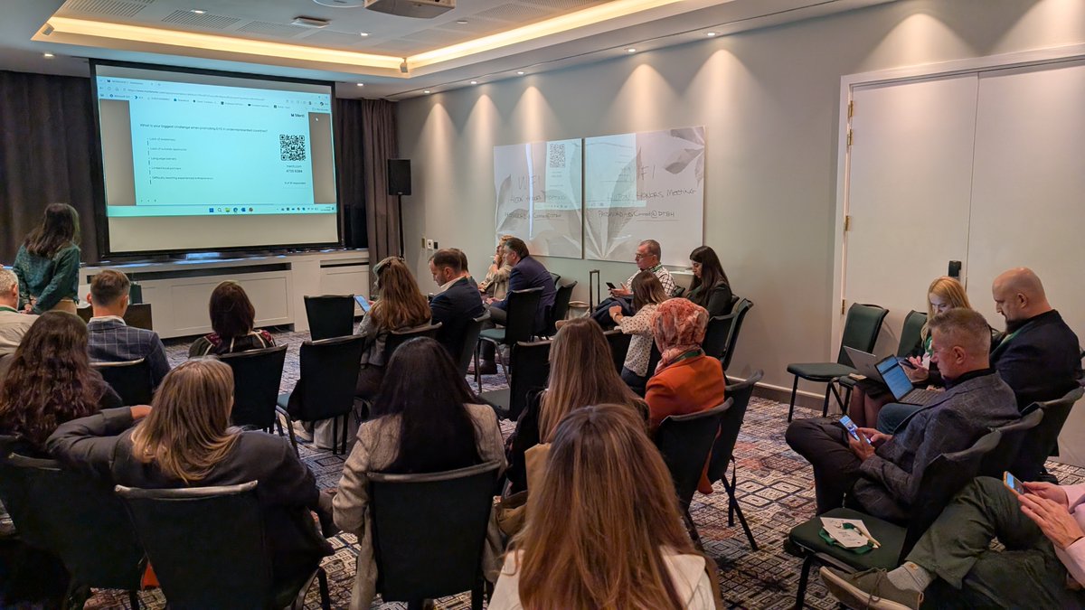 EYEprogramme's tweet photo. How can EYE reach more entrepreneurs in underrepresented countries? IOs are sharing recruitment experience and developing outreach ideas at #EYE37NM. https://t.co/iYxl74fKpY