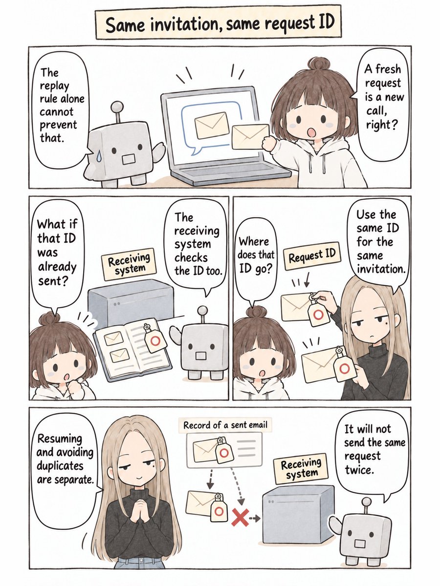 nj85c's tweet photo. @aidevnewss Resume AI without sending twice 1/2
I explained this as a manga. https://t.co/OwAL9ZNIU7