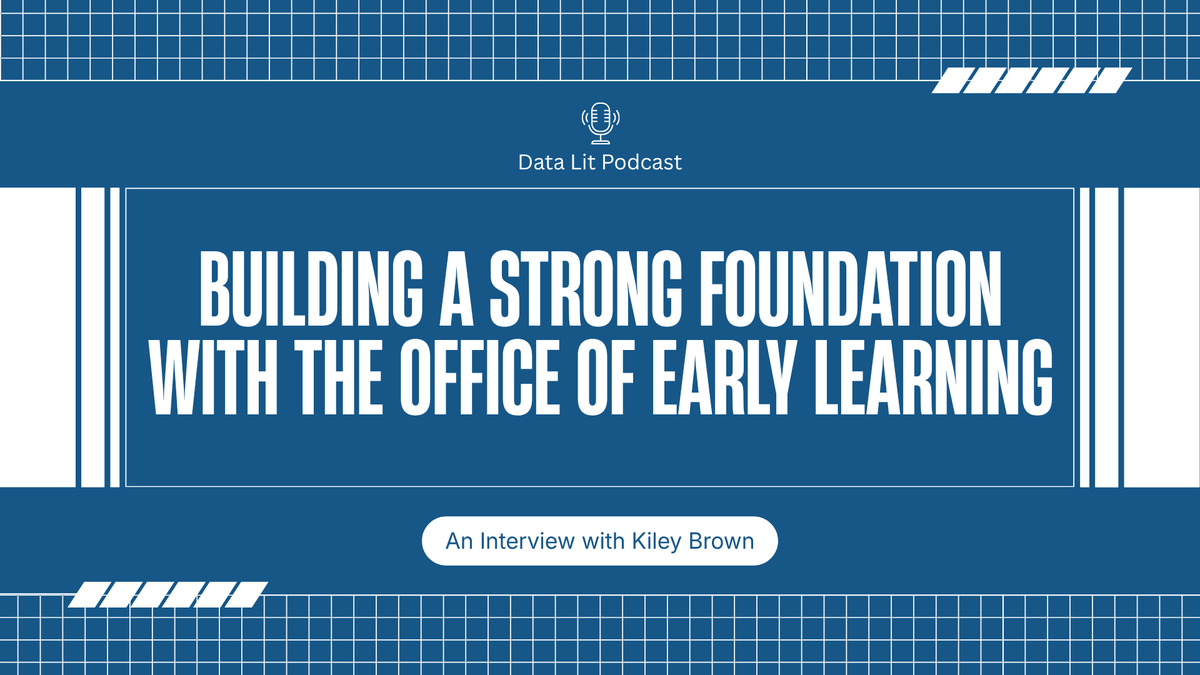 WCPSSData's tweet photo. New Data Lit episode 🎙️
Data isn't just numbers—it's the foundation for our youngest scholars. 
On this episode, Kiley Brown shares how the Office of Early Learning balances quantitative &amp; qualitative data to build robust Pre-K programming. 
#DataLit #EdLeadership #education https://t.co/Q7ma2NzUQB