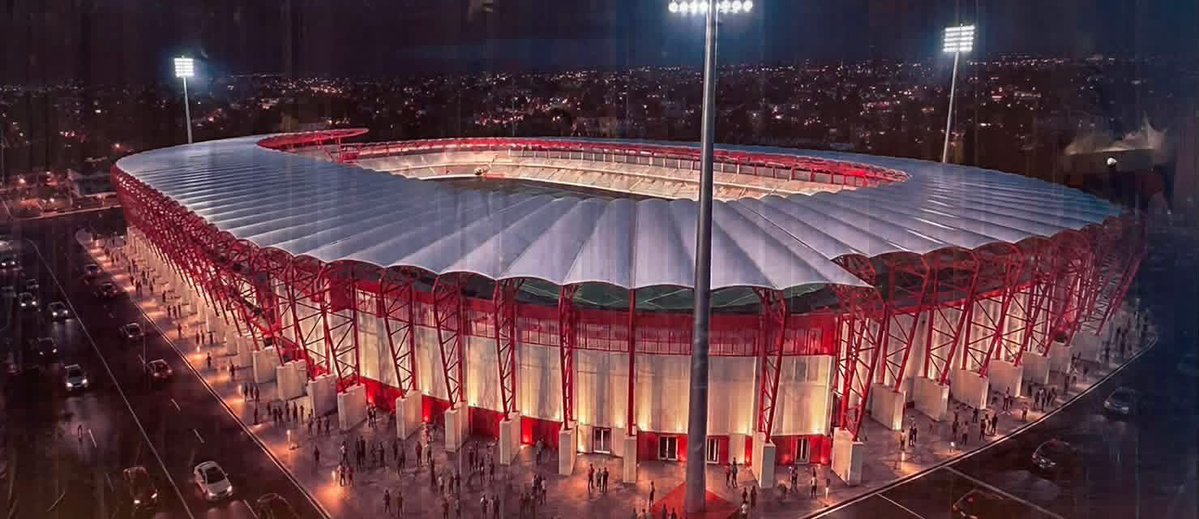 AyoguEbukaHenry's tweet photo. For those asking, this is what Nnamdi Azikiwe Stadium, Enugu State, home of @Rangers_Intl, will look like when completed. 🏟️💚 https://t.co/nwYwk4dzxw