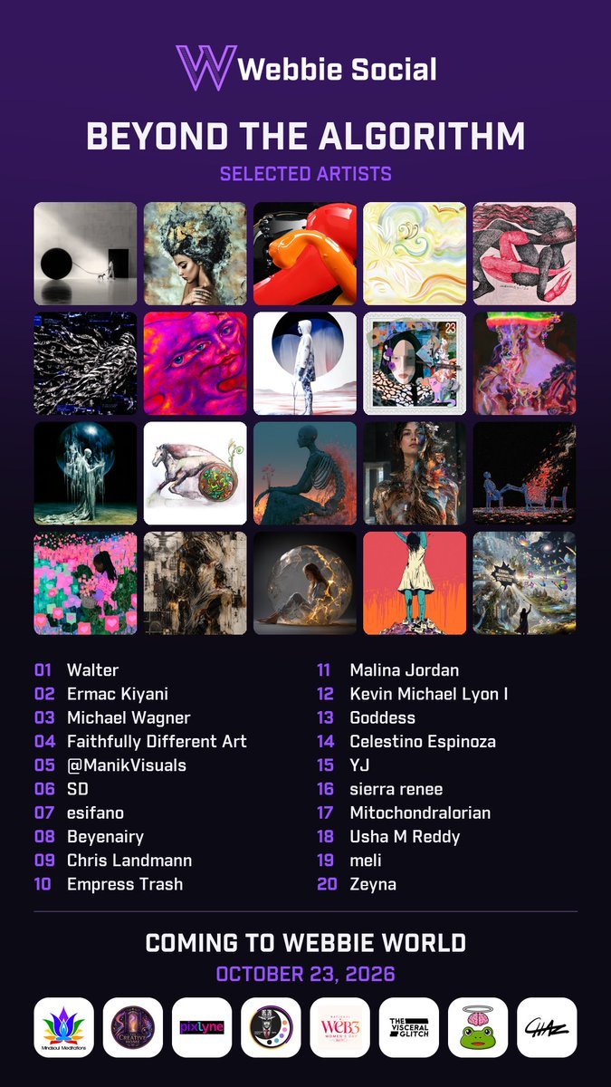 Mitocndralorian's tweet photo. Honoured and excited to have "Unmeasured" selected for the #BeyondTheAlgorithm open call on @WebbieSocialApp https://t.co/vgzoXZF5Pn