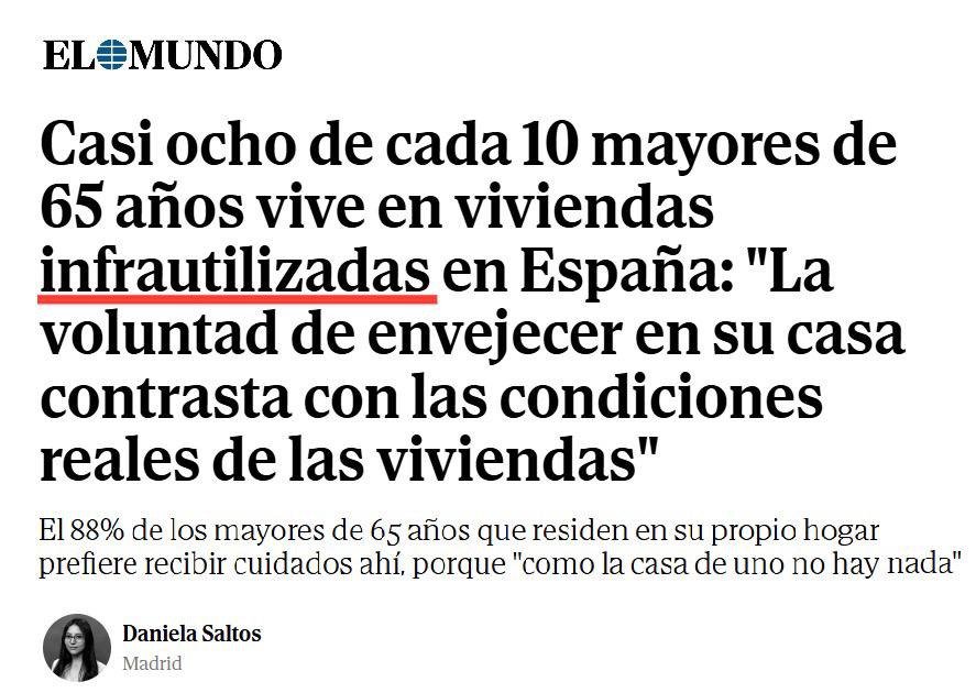 devenireuropeo's tweet photo. 🚩Nuestros abuelos levantaron un país en el que una familia obrera podía comprar una segunda residencia. Hoy tienen que soportar que les llamen egoístas por querer envejecer en sus hogares; como leemos de la pluma de esta periodista ecuatoriana, afincada en España, Daniela Saltos https://t.co/0hZHvaJxgK