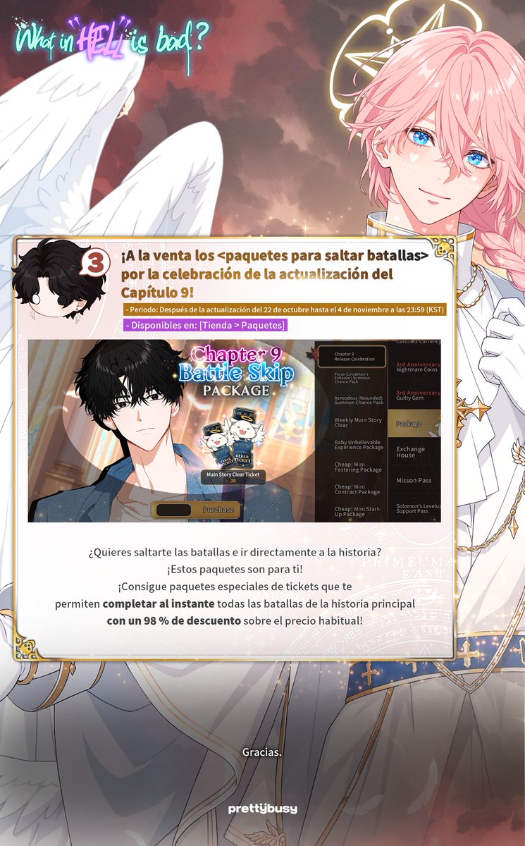 Prettybusy_KR's tweet photo. 😈[10/22 Update Notice]✡️ 

😈[Aviso de actualización del 22/10]✡️

#Whatinhellisbad? #WHB https://t.co/IVVgywrHwr