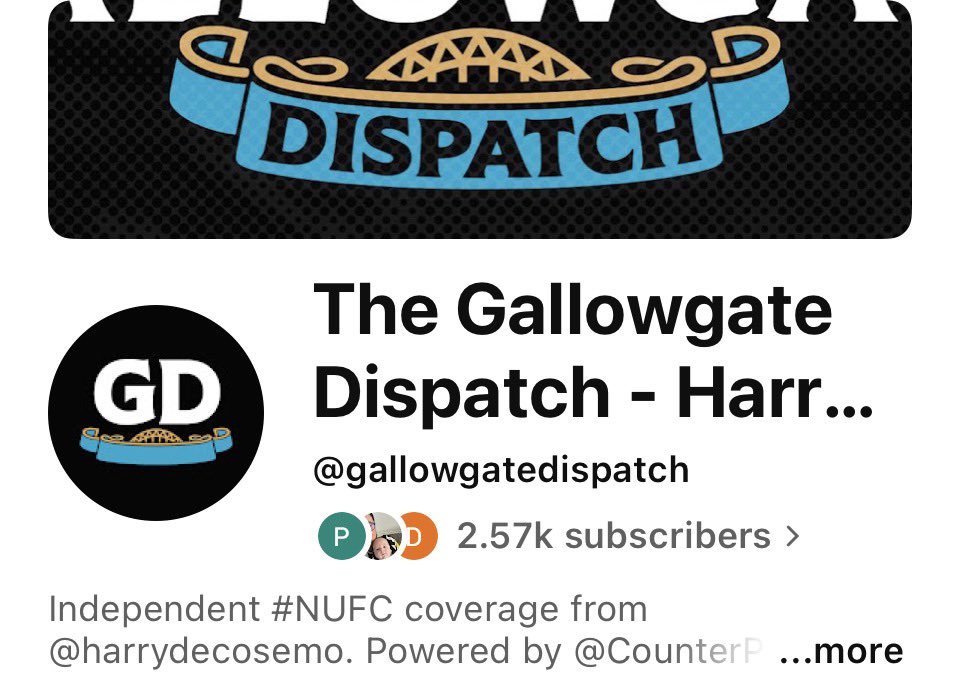 TGD_NUFC's tweet photo. YouTube rebrand COMPLETE! Same content, new look! #NUFC https://t.co/6TdpezkFOg