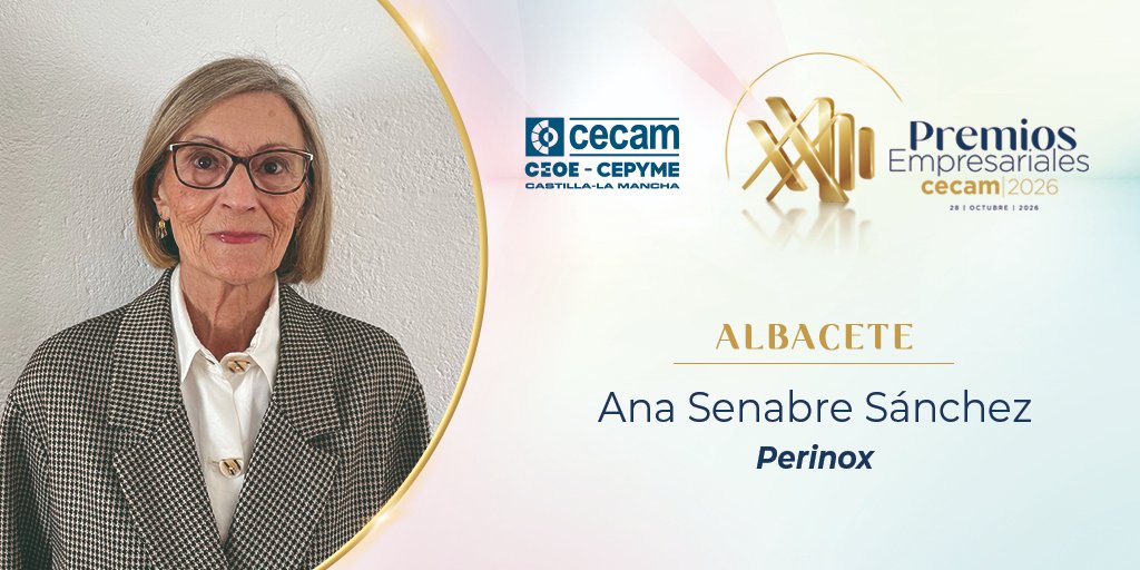 _CECAM's tweet photo. - Por la provincia de Albacete: Ana Senabre Sánchez, de la empresa @Perinox_ https://t.co/egBTtTngFJ