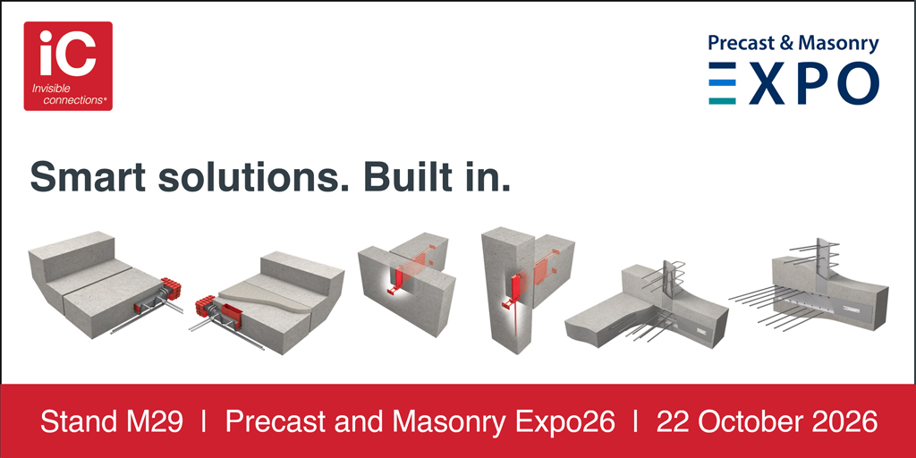InvisConnect1's tweet photo. If you’re going to @thisisconcrete #PrecastExpo2026 tomorrow, be sure to visit stand M29. Meet new members of our team, as well as new additions to our product range. Come and talk to us to find out how we can support your next project. #Concrete #Construction #ConnectWithUs https://t.co/1JIGd8JxSq