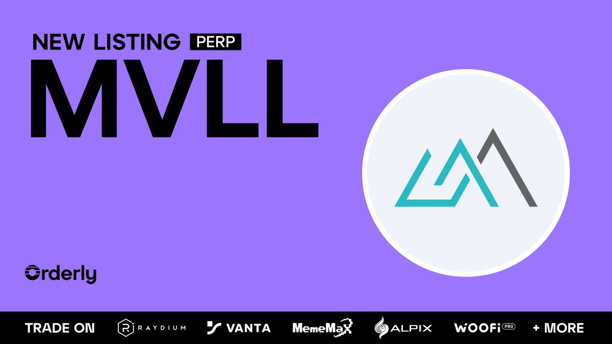 OrderlyNetwork's tweet photo. Wake up babe, new Perp Anything market just dropped

$MVLL - 2x leveraged Marvell Technology ETF

Long or short it across 500+ Orderly-powered DEXs 🟣 https://t.co/iFHqrM85J0