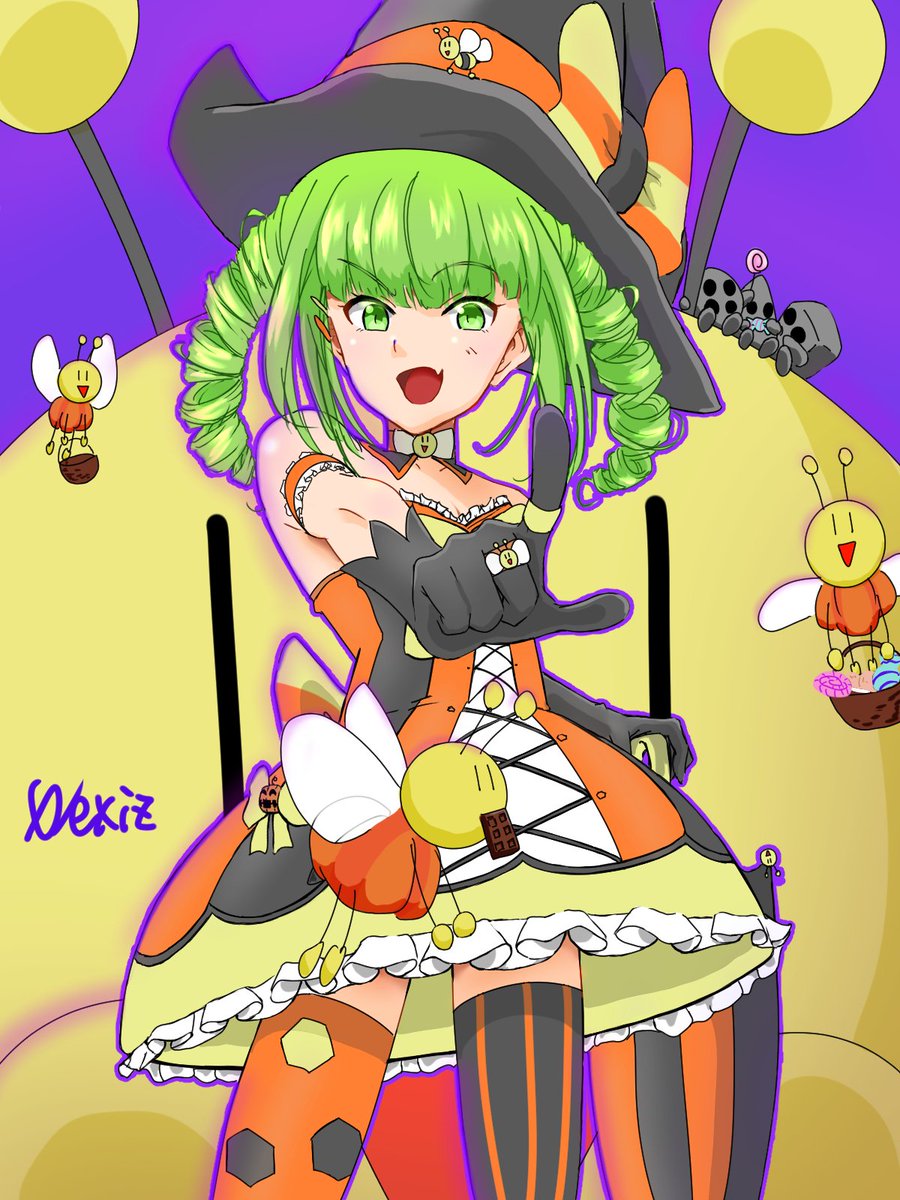 GjAZ39's tweet photo. ちょっと早いですけど…
ハロウィンイラスト出来ました🎃
#イラスト #OC #ハロウィンイラスト #お嬢様 https://t.co/feZw6aQpoK