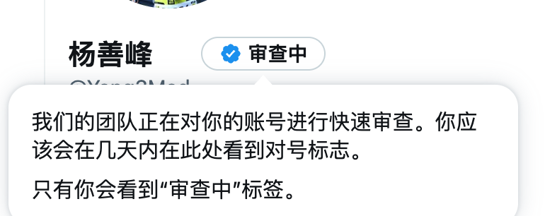 Yang3Mad's tweet photo. 这个蓝标都审查好几天了，政审呢？ https://t.co/WhGxtUSy2y