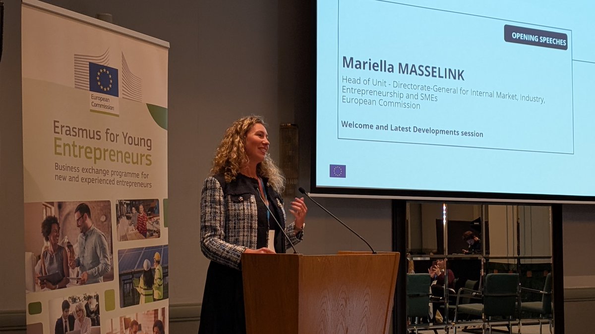 EYEprogramme's tweet photo. 🎙️The @EU_Commission &amp; @EU_EISMEA  join the #EYE37NM plenary to discuss programme developments and hear from organisations supporting entrepreneurs on the ground. 🗨️ "Europe has the talent, the ambition and the ideas - what turns them into results is all of you!" https://t.co/hgaZRqAIvc