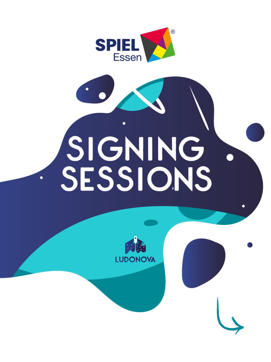 Ludonova's tweet photo. 🖊️ Here’s our signing session schedule for #SPIEL26!

👉 Toni López | Green Gold | Saturday 24th at 5:00 PM
👉 @JESSamarillo &amp; Javier Inkgolem | Watson &amp; Holmes | Saturday 24th at 12:30 PM
👉 Denise Phoenix | Dice Arcana | Friday 23rd at 5:00 PM

See you at booth 3F 115! 😉 https://t.co/NIA6l9LdJs