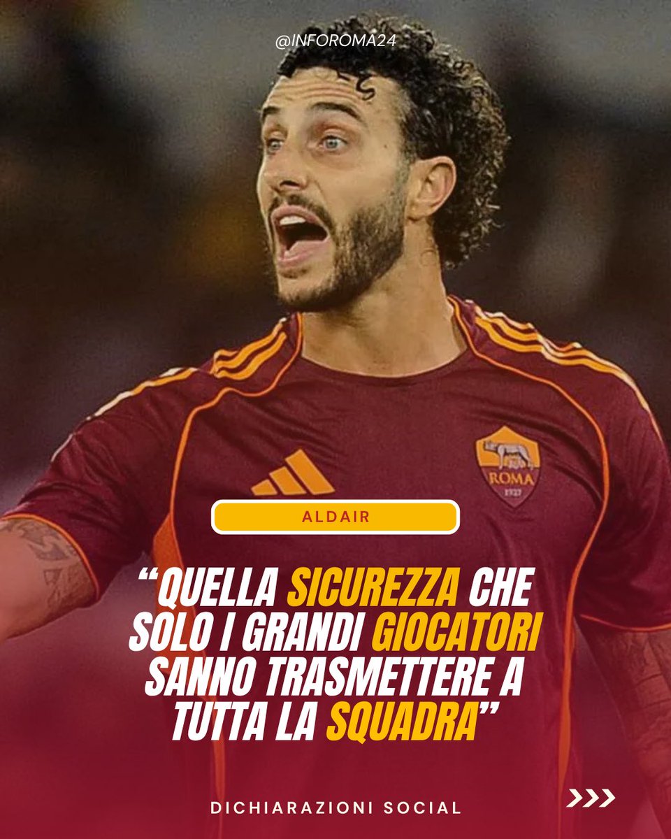 inforoma24's tweet photo. 🟡🔴 Dopo la vittoria e l’ottima prestazione dell’#ASRoma, #Aldair si è voluto complimentare con Mario #Hermoso sui social.
📸 Salvatore Fornelli
📃 Leggi i dettagli su https://t.co/IFea16JT4E https://t.co/v1DTRYJqnL
